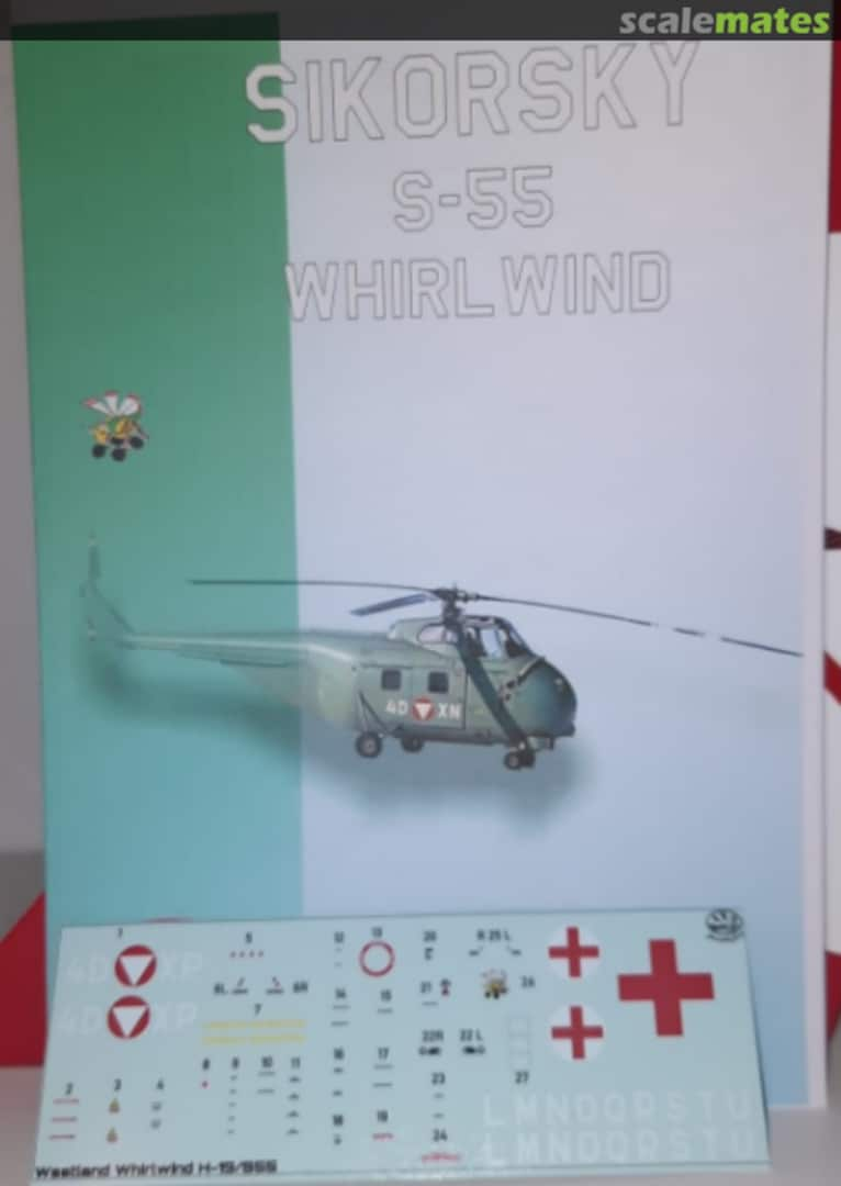 Boxart Sikorsky S-55 Whirlwind HM 72214 Brent-Air-Decals