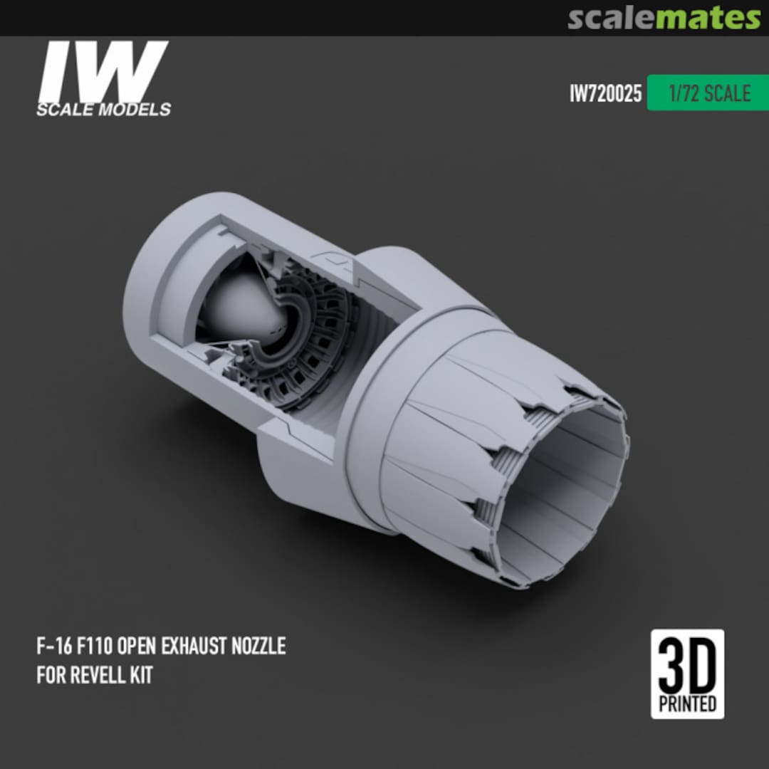 Boxart F-16 F110 Jet Engine Nozzle (Open) IW720025 IW Scale Models