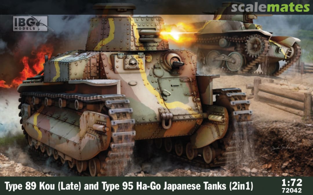 Boxart Type 89 KOU (late) + Type 95 Ha-Go 72042 IBG Models