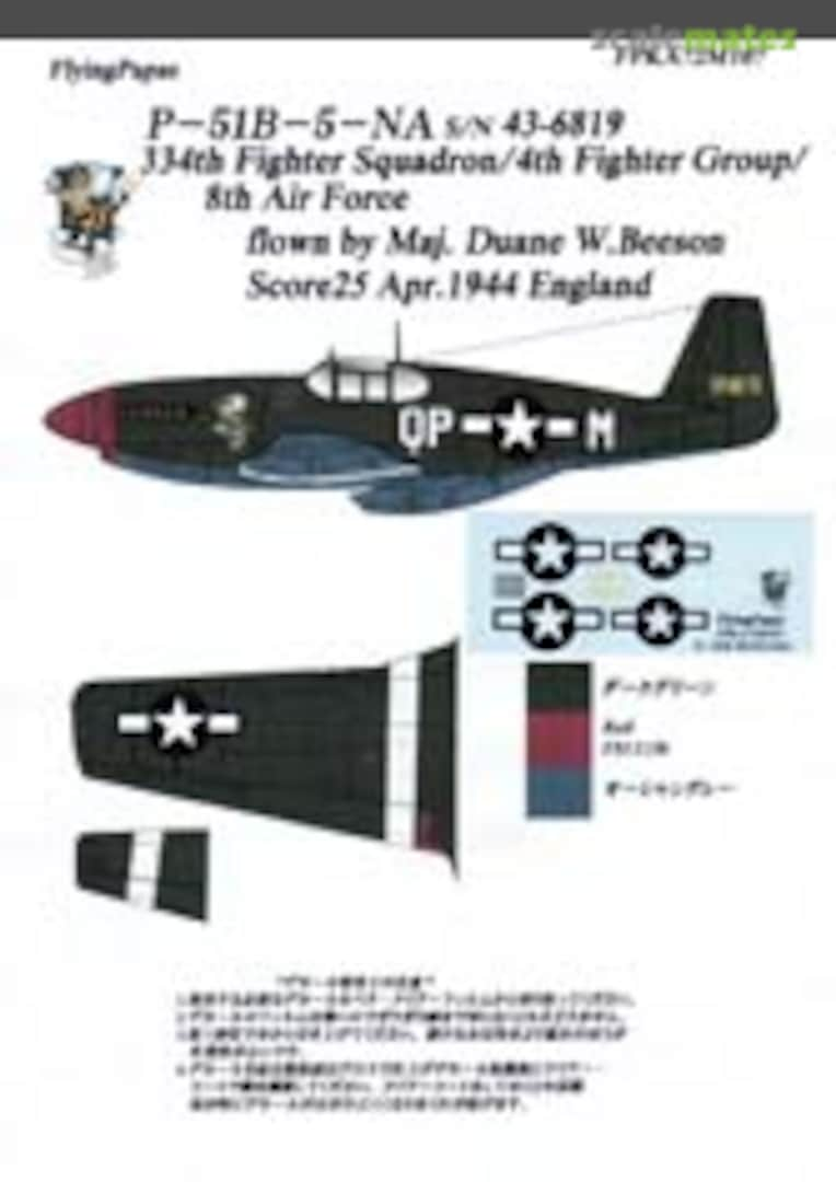 Boxart P-51B-5-NA FPKA72M107 Flying Papa's Decals