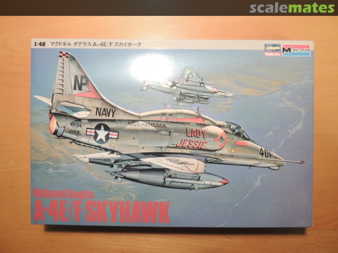 Boxart A-4E/F Skyhawk 86003 Hasegawa/Monogram