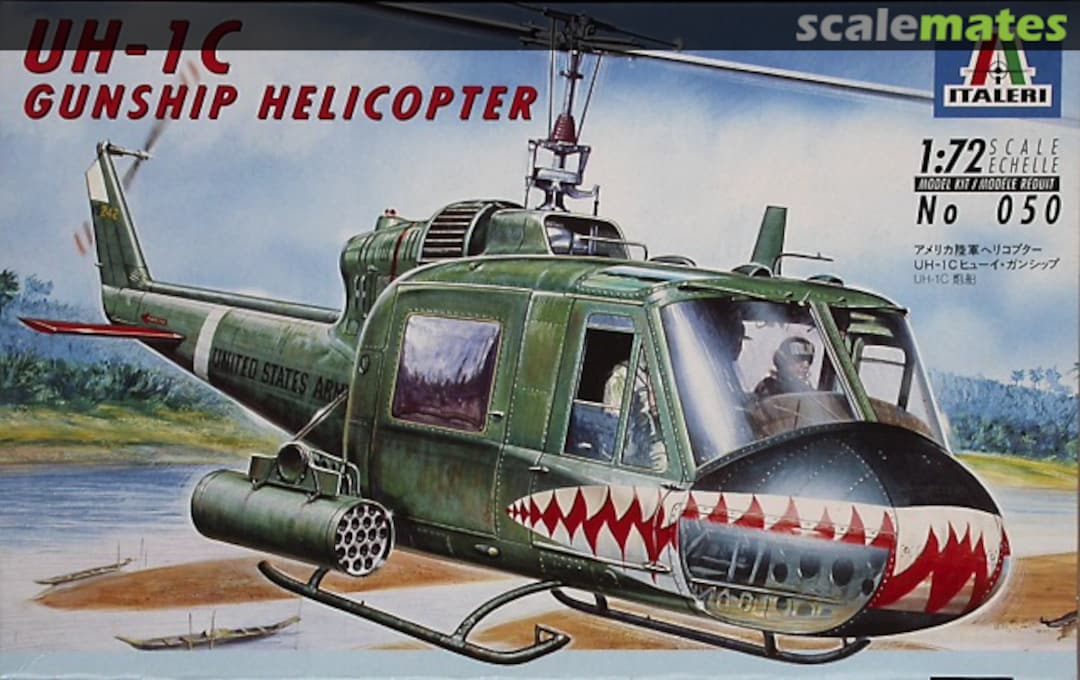 Boxart UH-1C Gunship Helicopter 050 Italeri