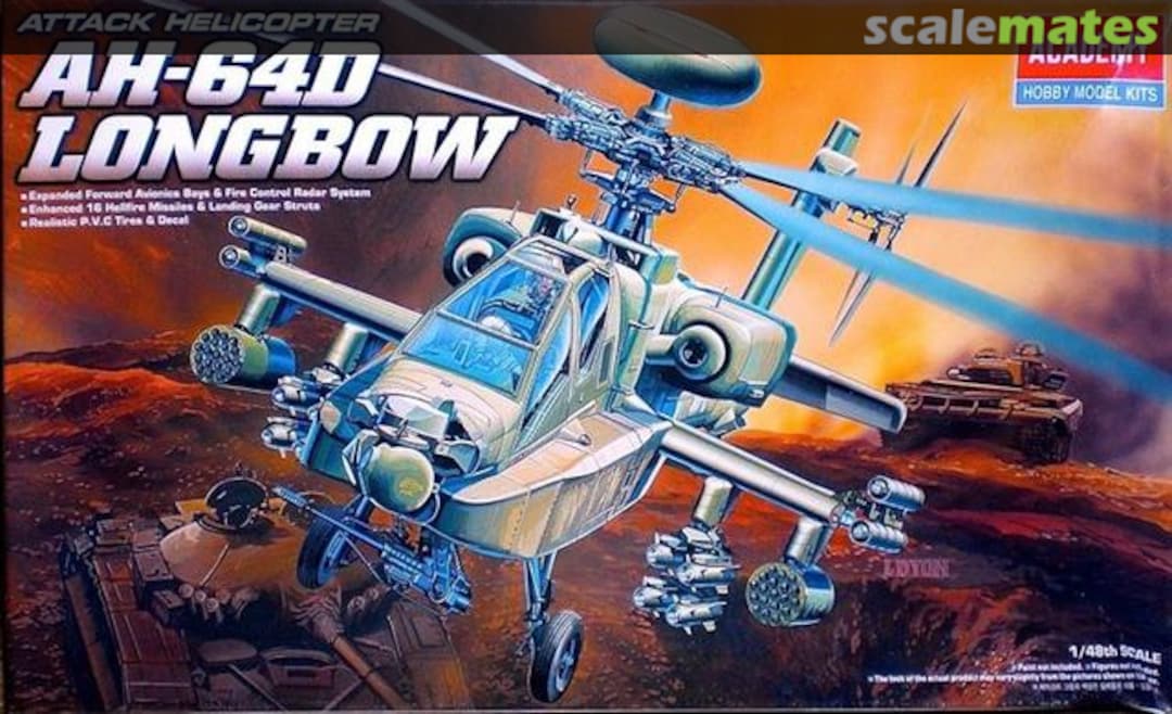 Boxart Attack Helicopter AH-64D Longbow 2125 Academy