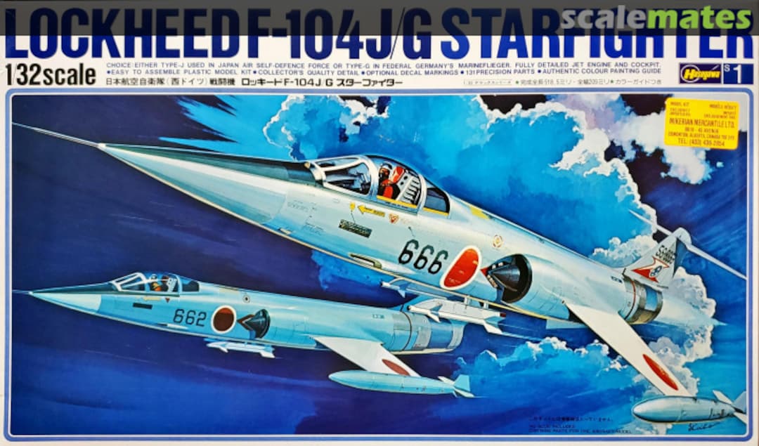 Boxart Lockheed F-104J/G Starfighter S1 Hasegawa