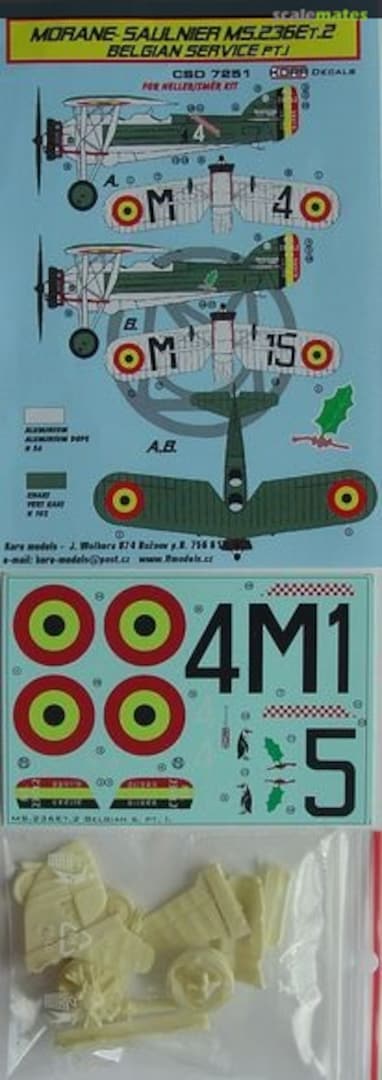 Boxart Morane-Saulnier MS.236Et.2 CSD7251 Kora Models