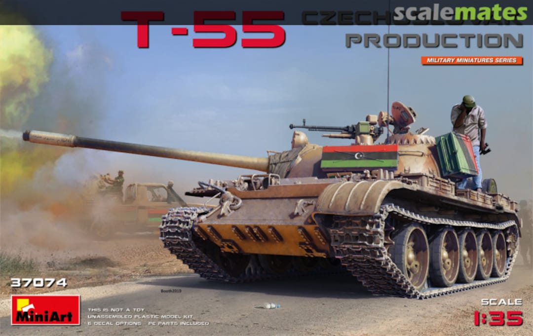 Boxart T-55 Czechoslovak Production 37074 MiniArt