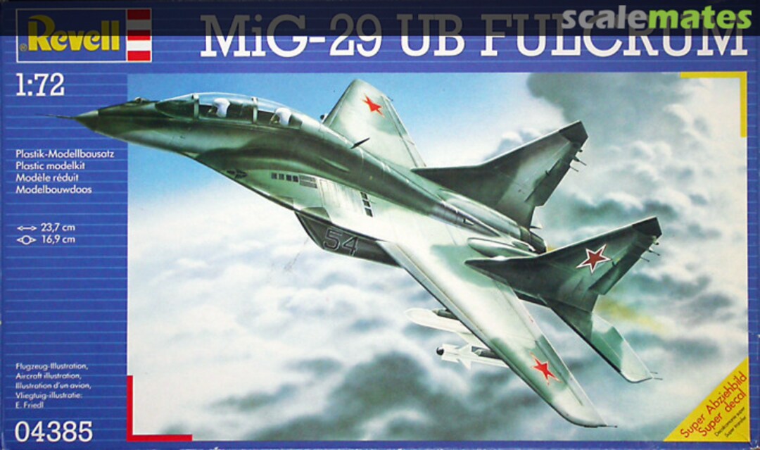 Boxart MiG-29 UB Fulcrum 04385 Revell