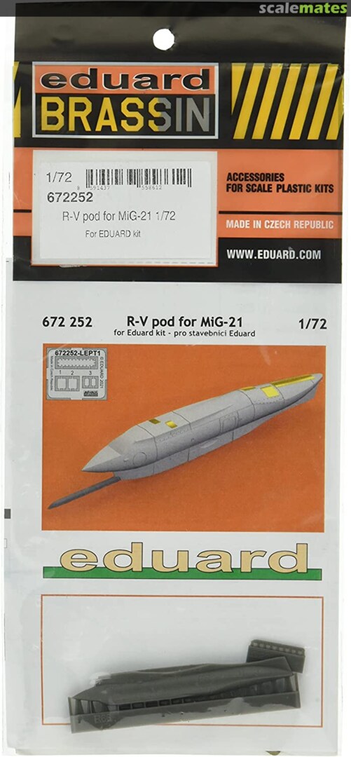 Boxart R-V pod for MiG-21 EDUARD 672252 Eduard