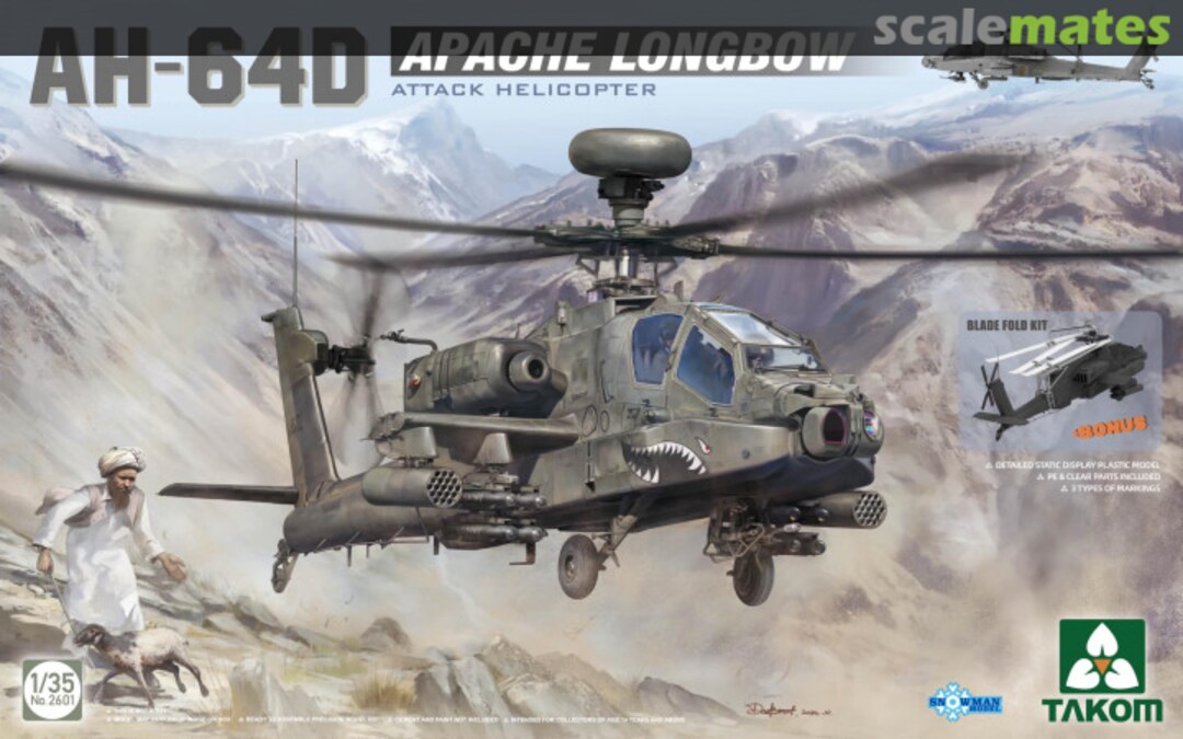 Boxart AH-64D Apache Longbow 2601 Takom