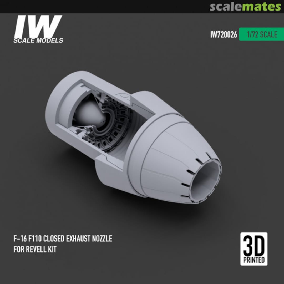 Boxart F-16 F110 Jet Engine Nozzle (Closed) IW720026 IW Scale Models