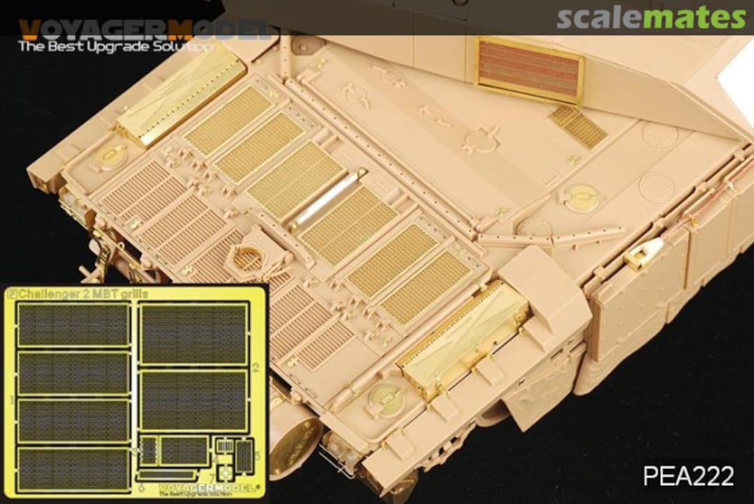 Boxart Challenger 2 MBT Grills (For TAMIYA) PEA222 Voyager Model