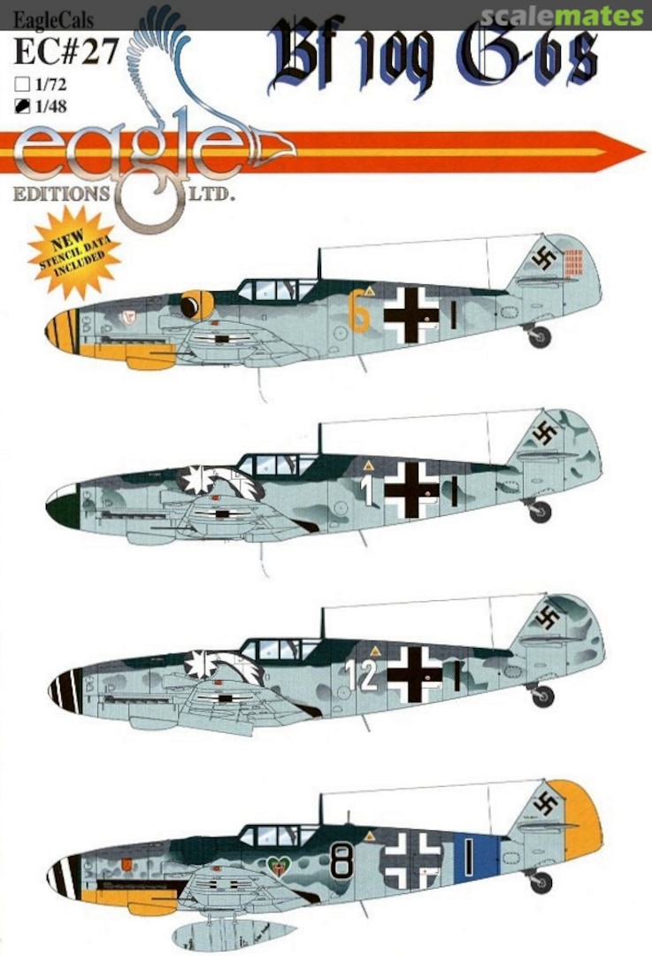 Boxart Bf 109G-6s EagleCals EC48-27 Eagle Editions