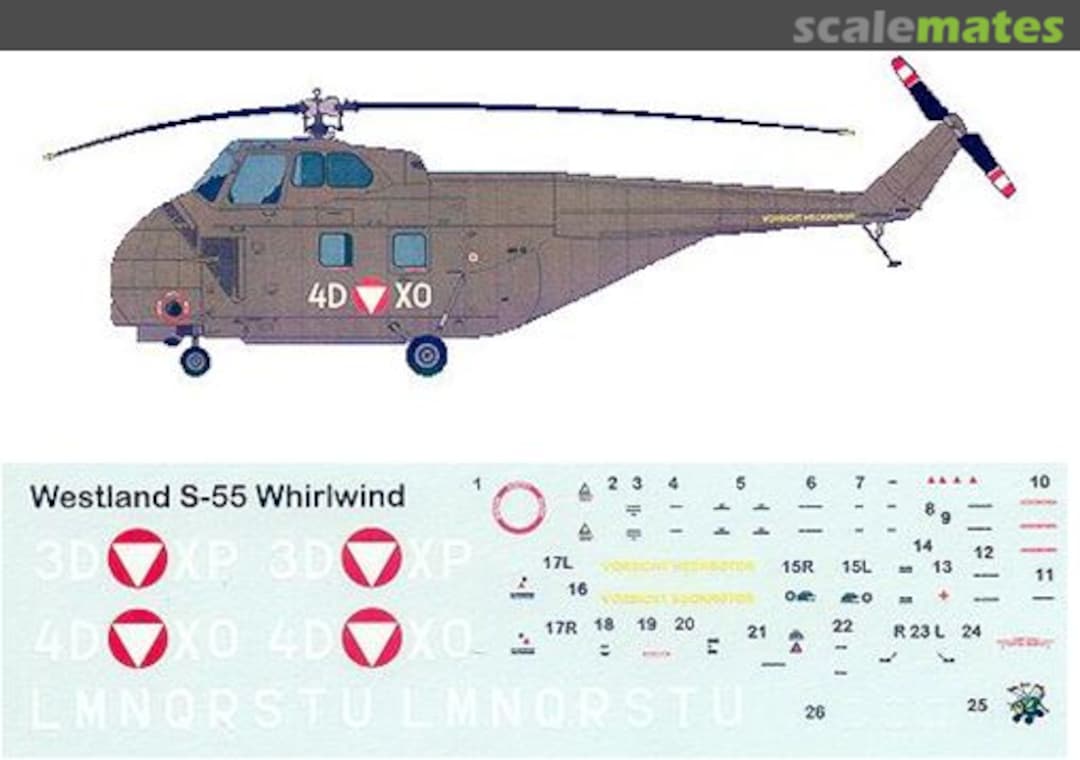 Boxart Westland Whirlwind Srs.2 of 1 Hubschrauberstaffel SMW-2001 IPMS Austria