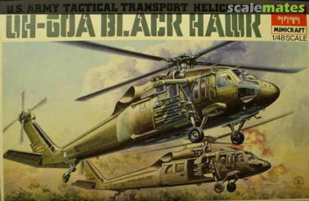 Boxart U.S. Army Tactical Transport Helicopter UH-60A Black Hawk FA034 Academy