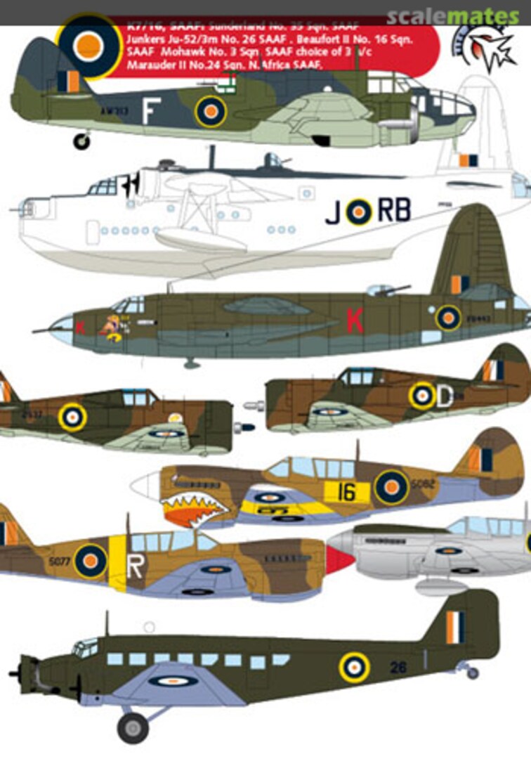 Boxart SAAF Camouflage & Markings K7/16 Kits at War