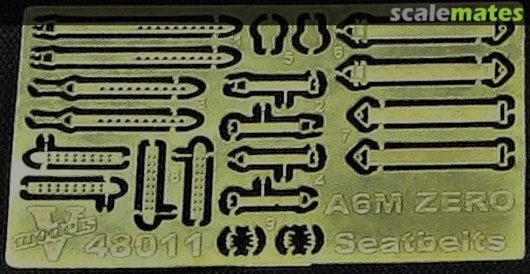 Boxart Mitsubishi A6M Zero Seatbelts 48011 Vmodels