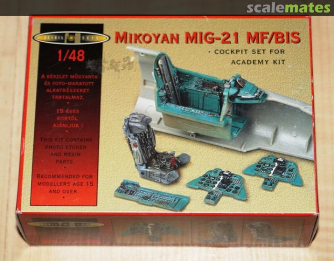 Boxart Mikoyan MiG-21 MF/BIS 489807 FM Detail