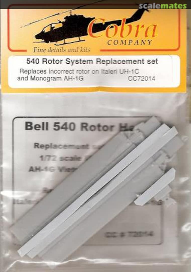 Boxart 540 Rotor system CC72014 Cobra Company