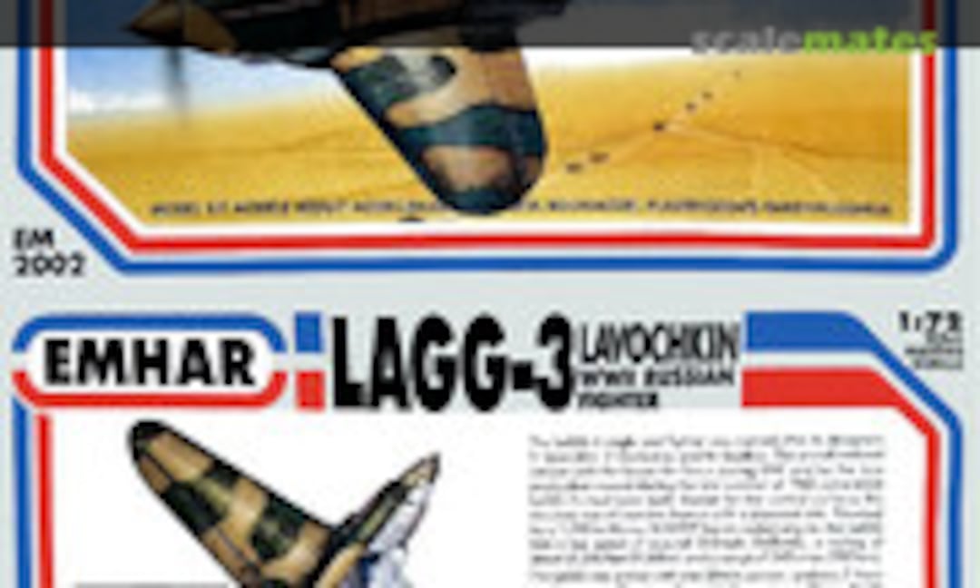 1:72 LaGG-3 Lavochkin WWII Russian Fighter (EMHAR EM2002)