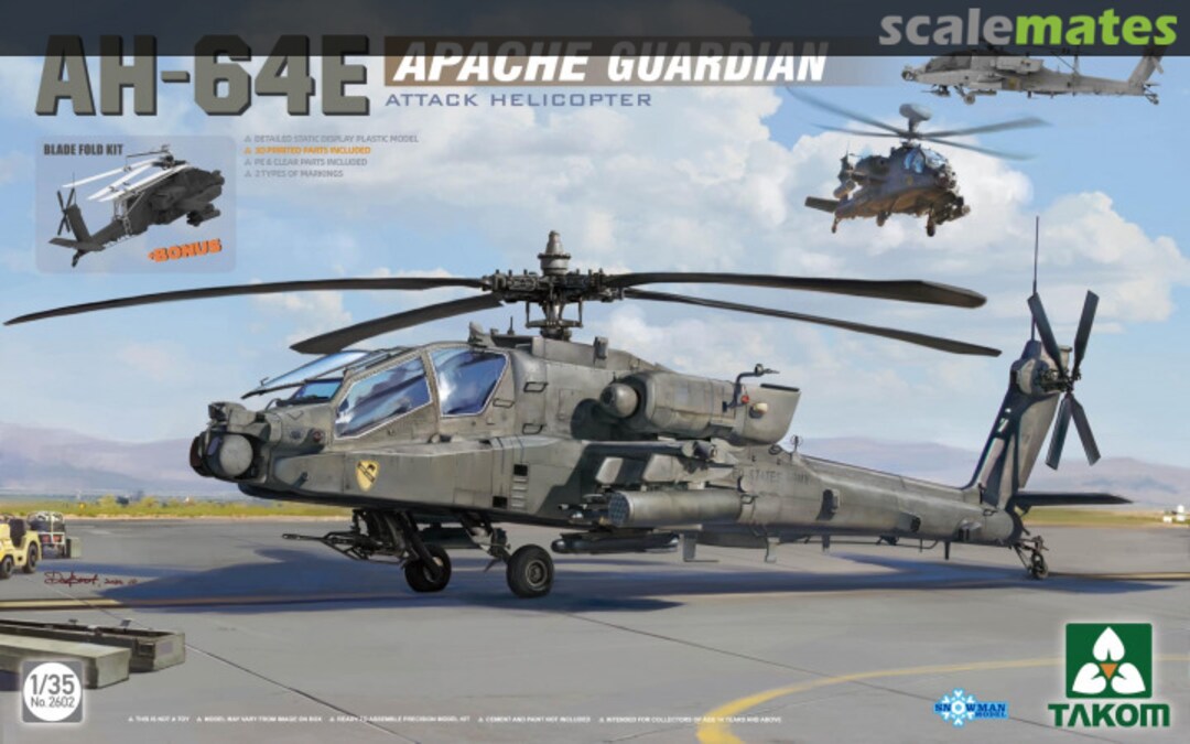 Boxart AH-64E Apache Guardian 2602 Takom