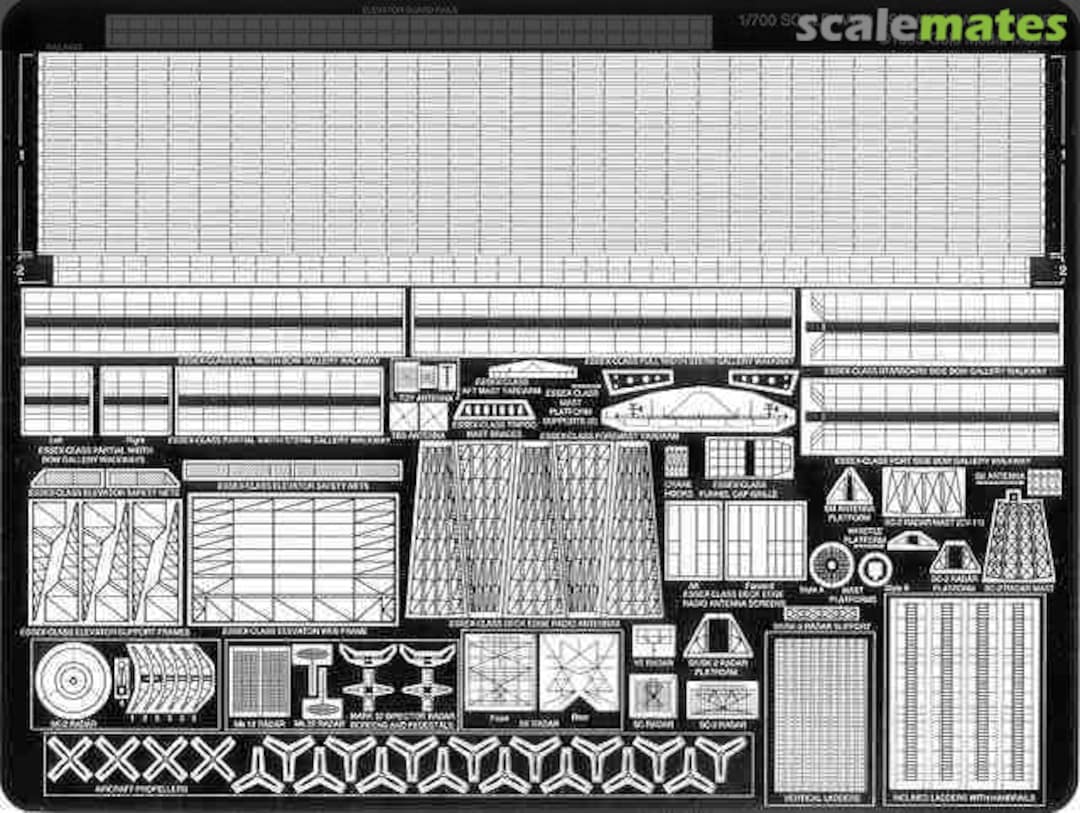 Boxart Photo-Etched Parts for WW2 USN Aircraft Carrier PE-27 Pit-Road