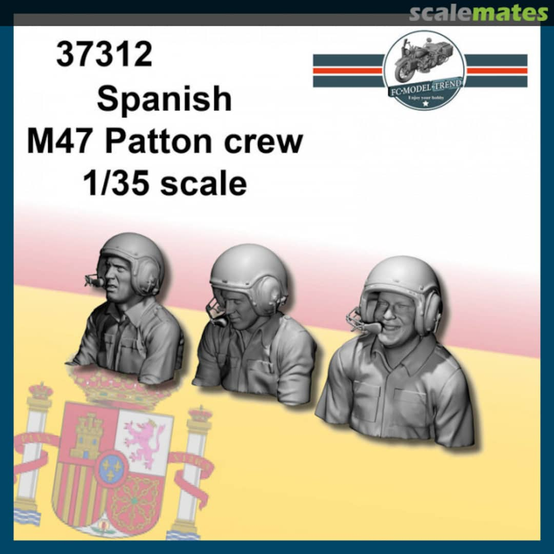 Boxart Spanish M47 Patton Crew 37312 FC Model Trend