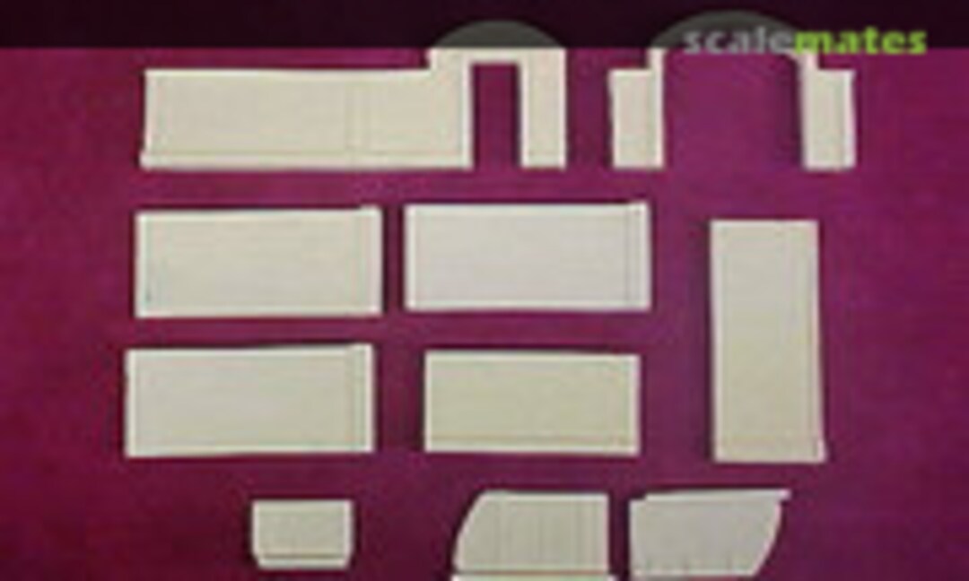 1:72 Village Wall Sections (undamaged) (Tiger Productions R-096)