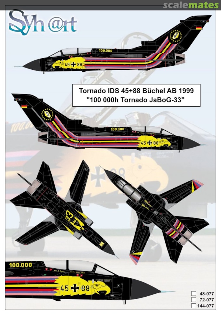 Boxart Tornado IDS 45+88 "100.000h Tornado JaBoG 33" Büchel 1999 48-077 Syhart