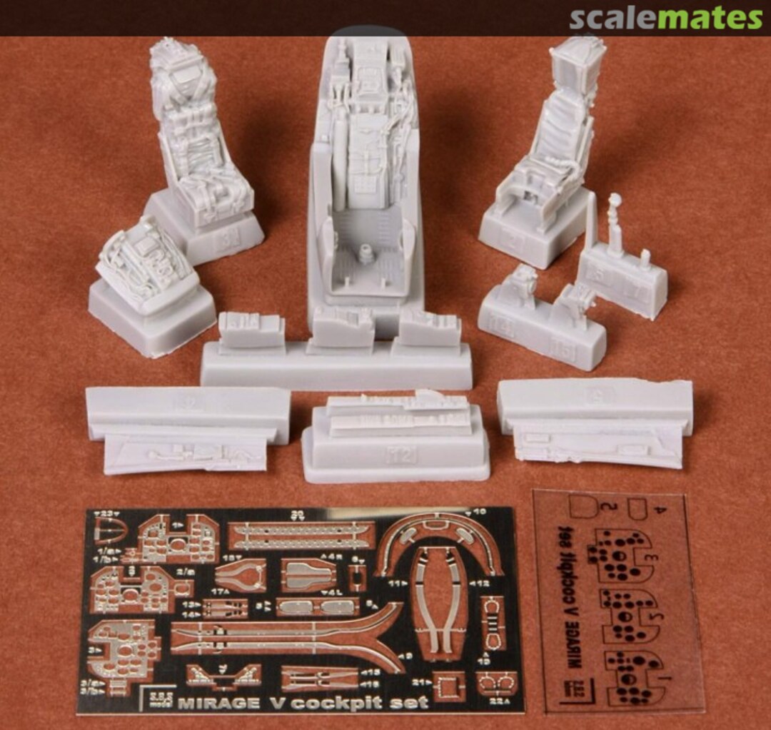 Boxart Mirage V cockpit set 48051 SBS Model