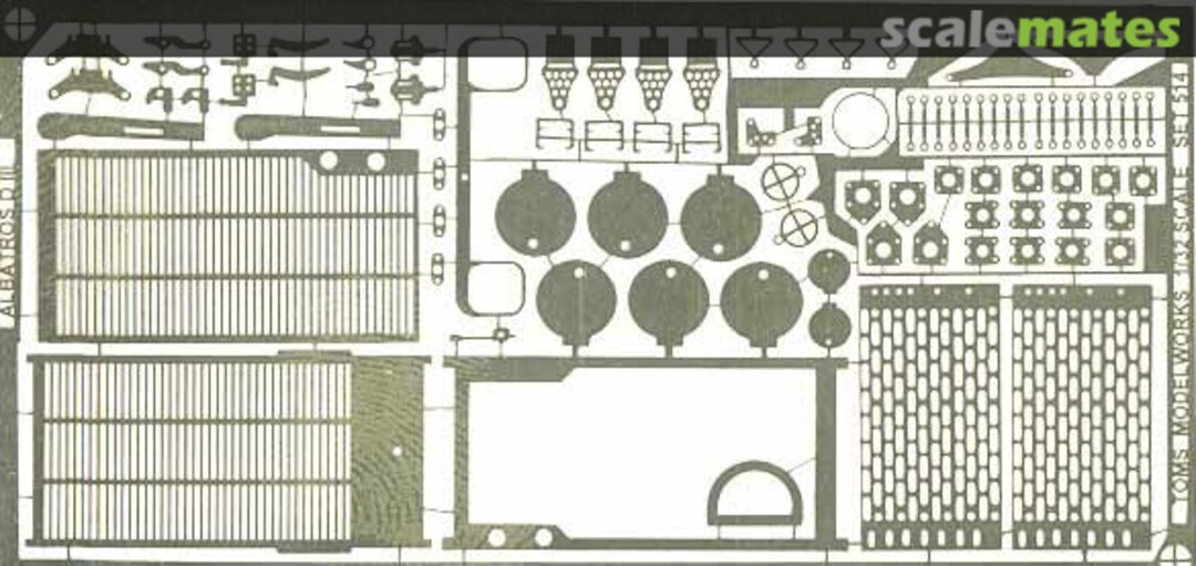 Boxart Albatros D III Detail Set for ROD 514 Tom's Modelworks