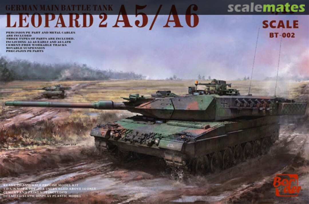 Boxart Leopard 2 A5/A6 BT-002 Border Model