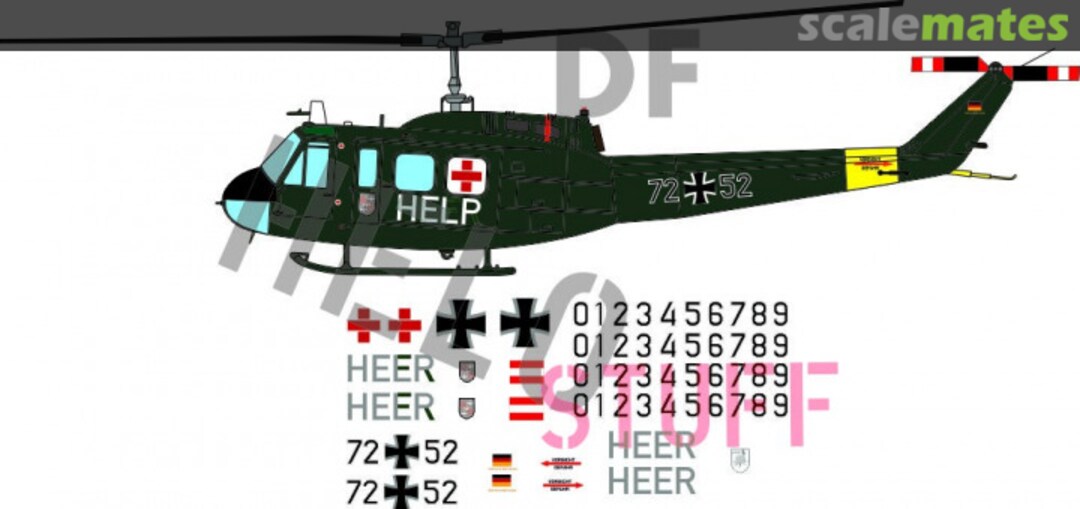 Boxart Bell UH-1D "Heeresfliegerregiment 30" DF30948 DF HeloStuff