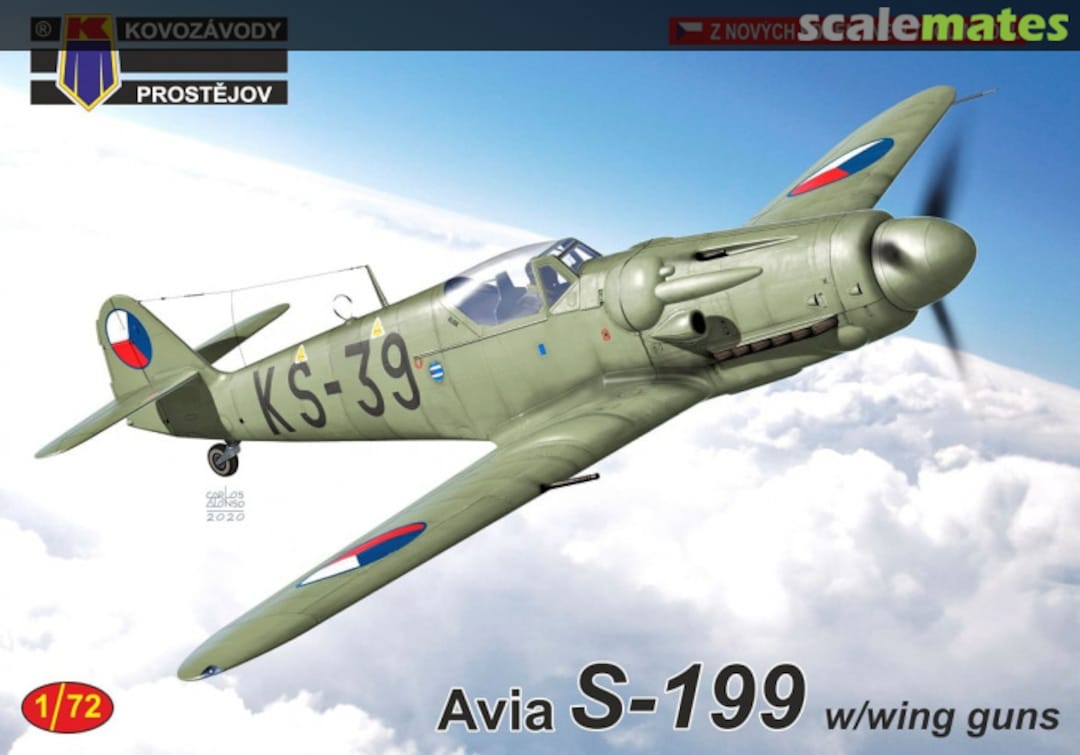 Boxart Avia S-199 w/wing guns KPM0218 Kovozávody Prostějov