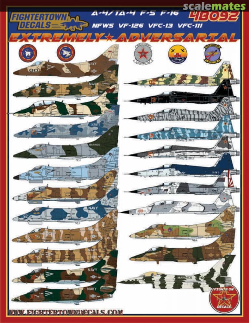 Boxart Extremely Adversarial 48092 Fightertown Decals