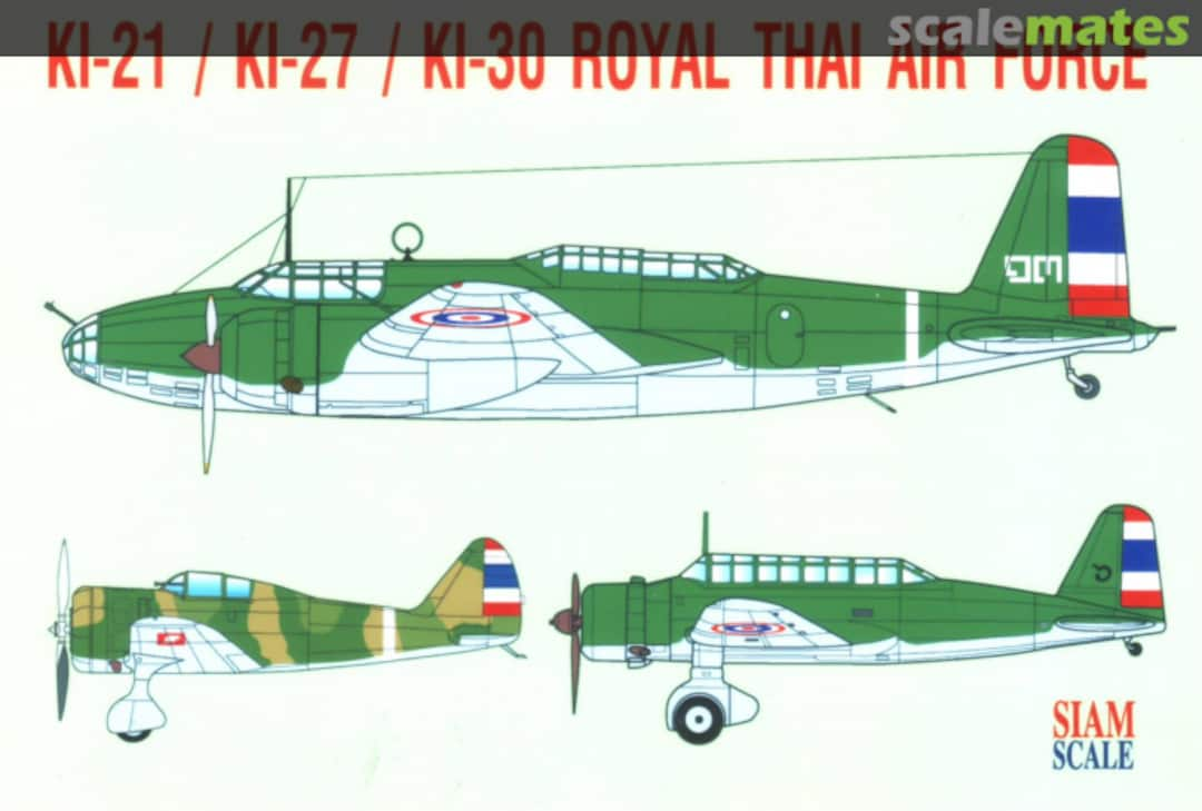 Boxart Ki-21 / Ki-27 / Ki-30 72037 Siam Scale