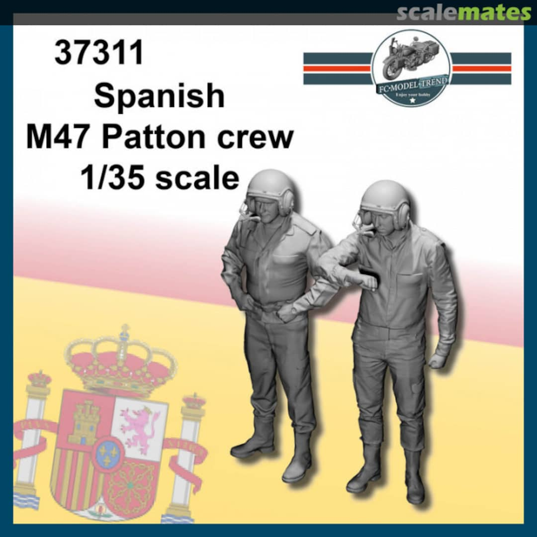 Boxart Spanish M47 Patton Crew 37311 FC Model Trend