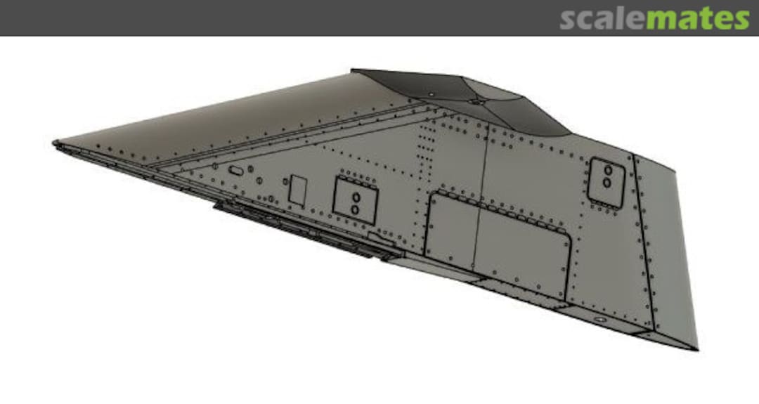 Boxart ​F-16 AIM-7 Pylon WOL481512 Wolf 3D Resin Parts