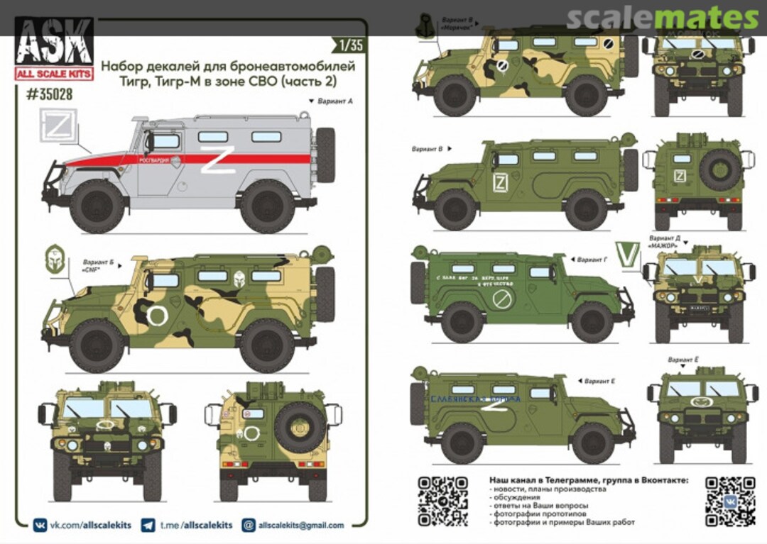 Boxart Tiger, Tiger-M armored car in the NVO zone (part 2) 35028 All Scale Kits