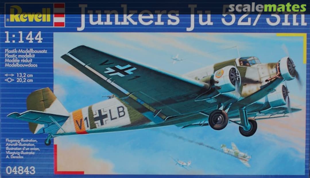 Boxart Junkers Ju 52/3m 04843 Revell