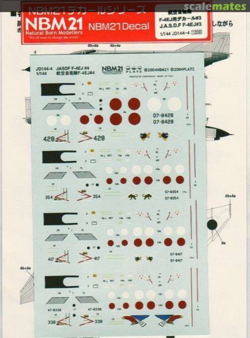 Boxart Decals - JASDF F-4EJ Phantom II Pt 3 JD144-4 Platz