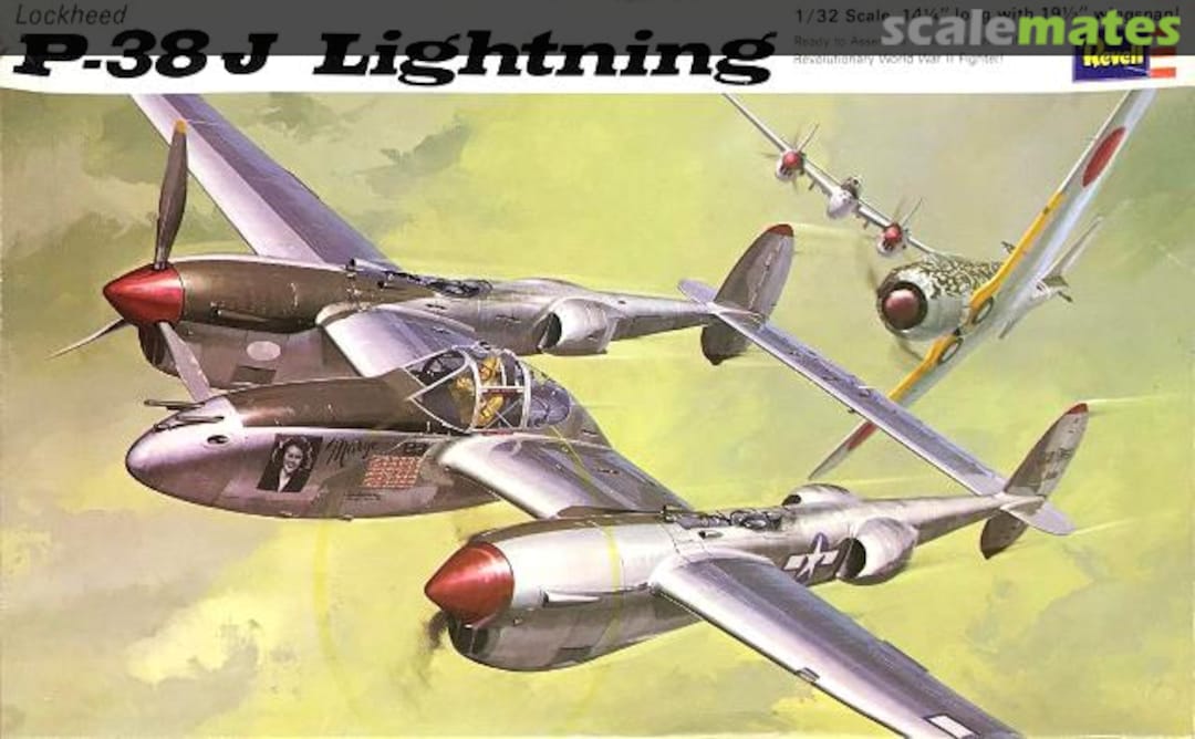 Boxart Lockheed P-38J Lightning H-280 Revell