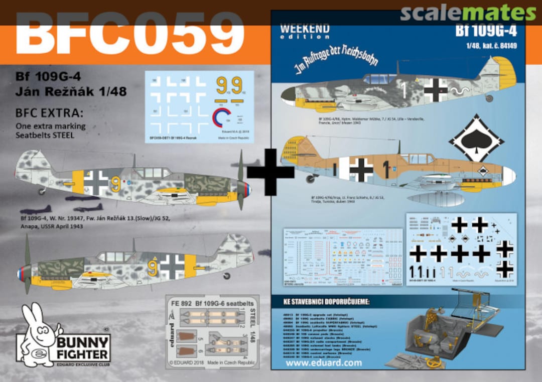 Boxart Bf 109G-4 Reznak BFC059 Eduard