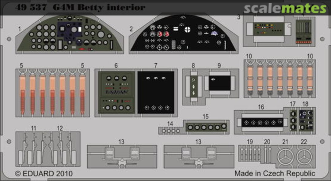 Boxart G4M Betty interior S. A. 49537 Eduard