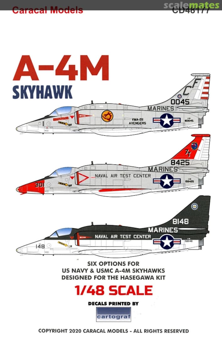 Boxart A-4M Skyhawk CD48177 Caracal Models