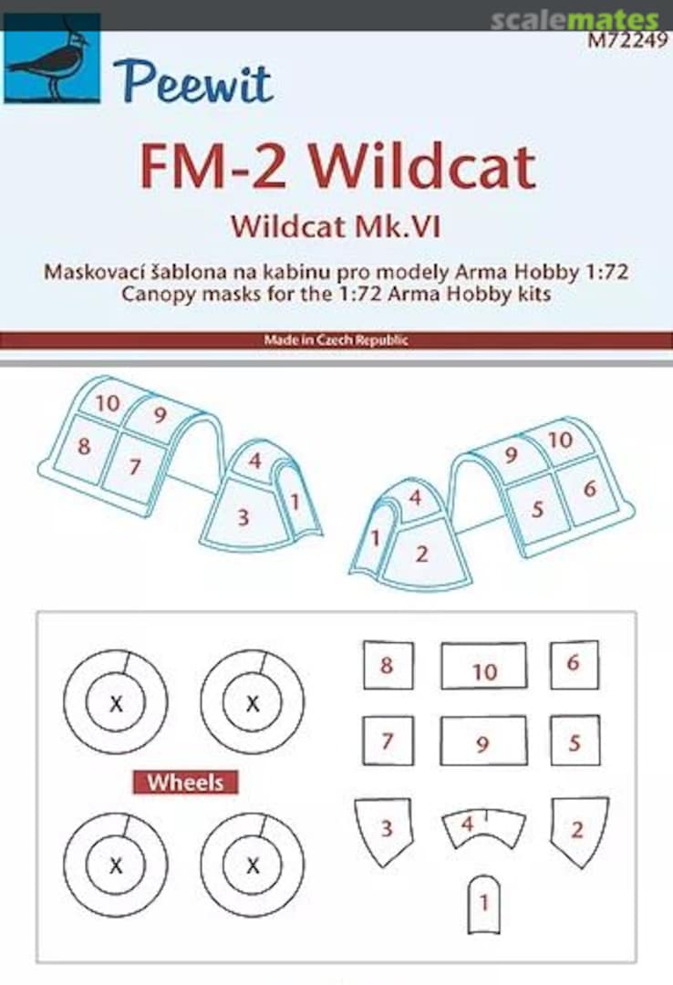 Boxart Canopy Mask: Wildcat M72249 Peewit