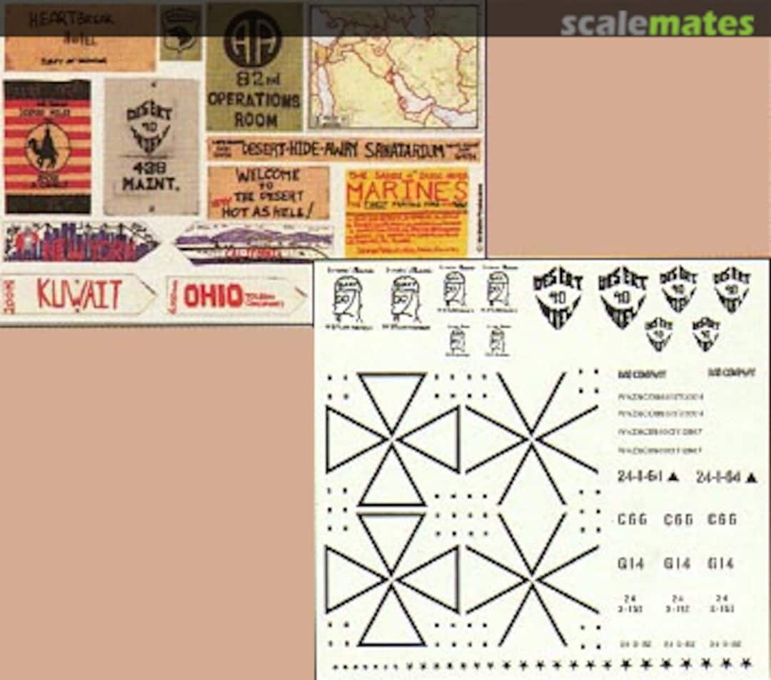 Boxart Desert Storm Signs and Markings 559 Verlinden Productions