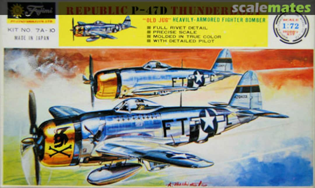 Boxart Republic P-47D Thunderbolt 7A-10 Fujimi