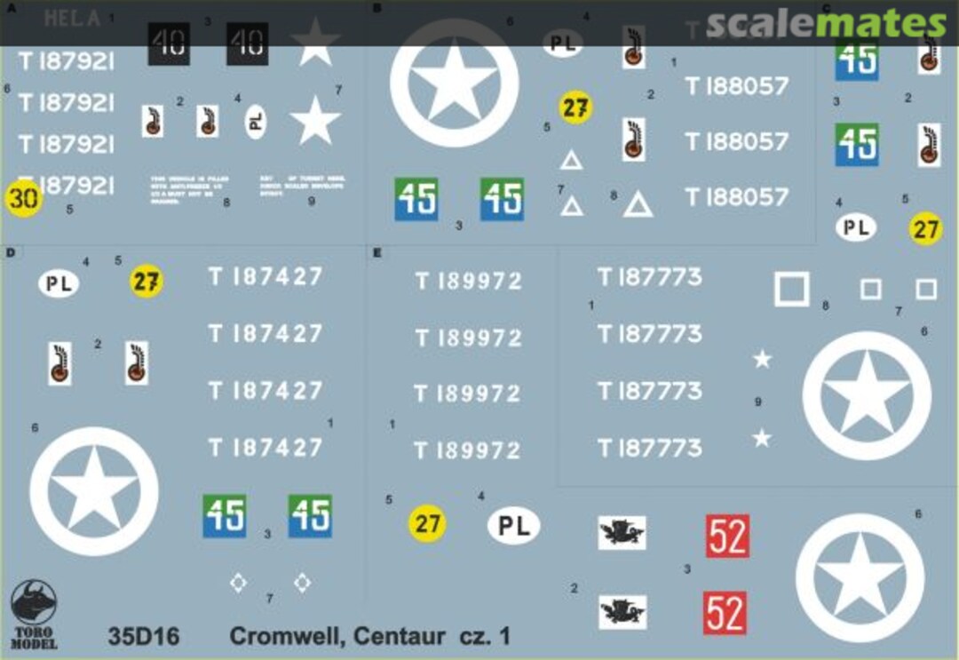 Boxart Cromwell & Centaur tanks in Polish service 35D16 ToRo Model