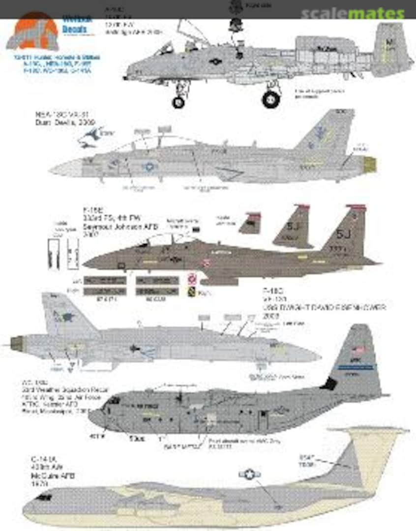 Boxart Hunters Hornets & Strikes 72-017 Wolfpak Decals