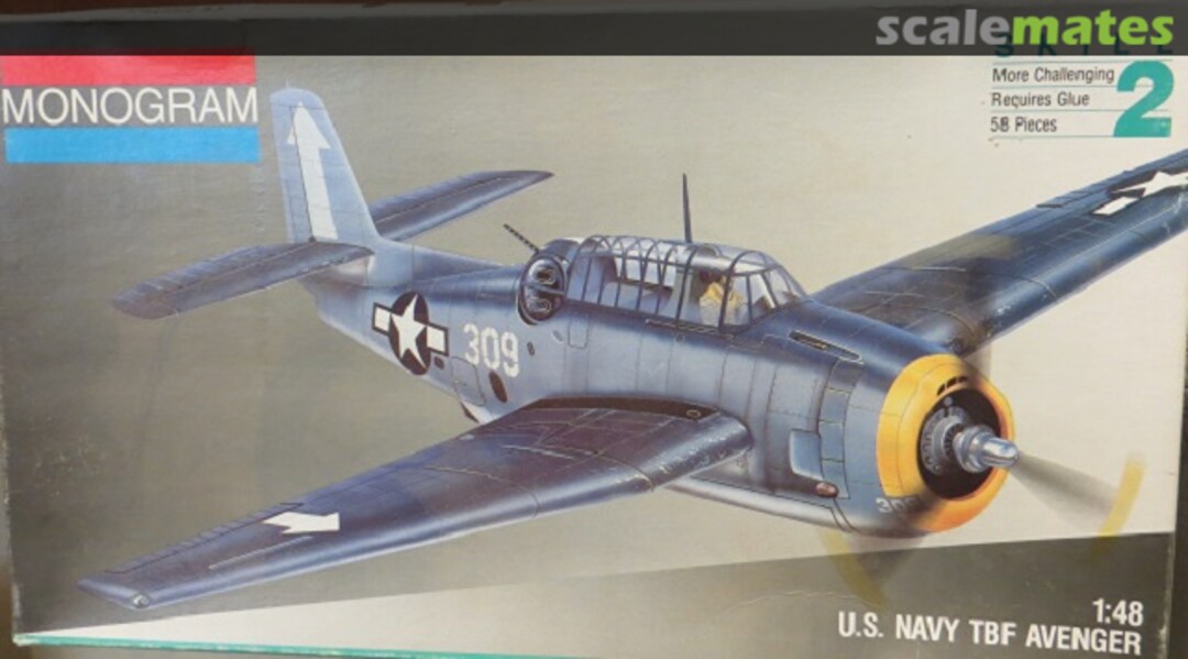 Boxart U.S. Navy TBF Avenger 5210 Monogram